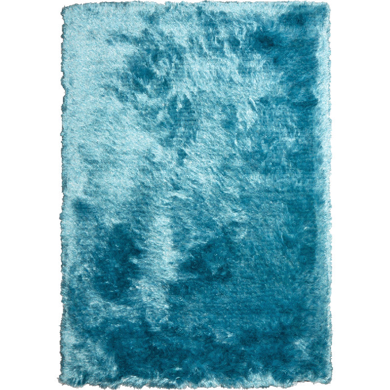 Moraal Handmade Shag Blue Rug, Rectangle 200 x 290cm