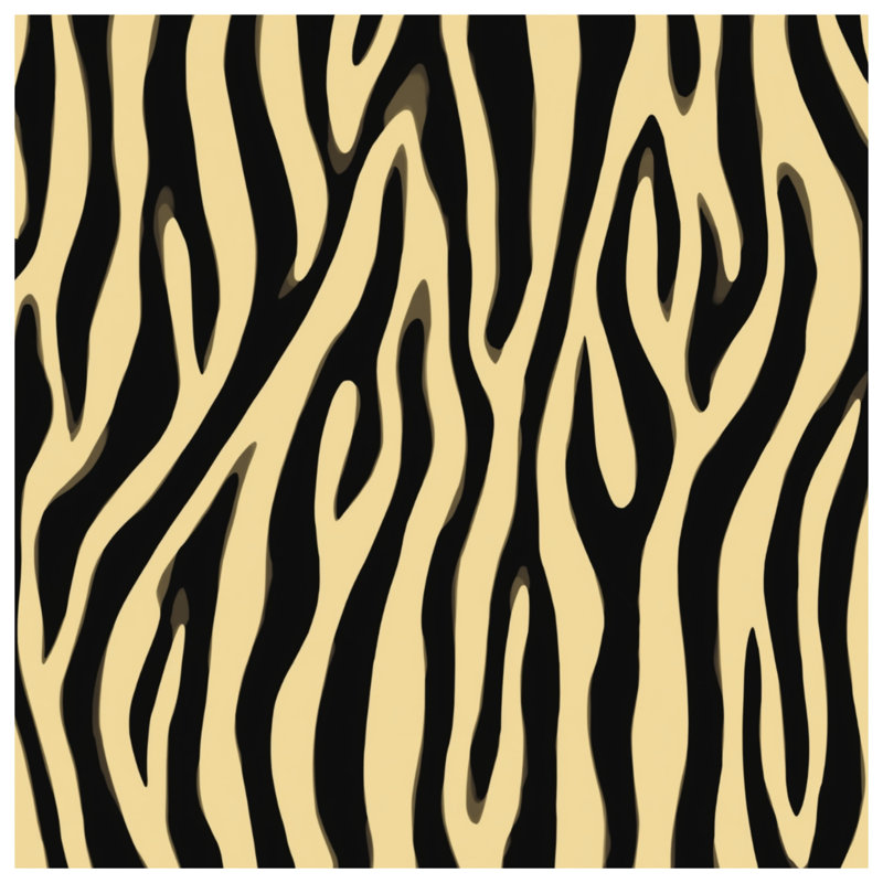 Rideaux à motif zébré, voilages et voilages à motif animal - 1 panneau, Blocage, 50 po x 92 po - 1 panneau