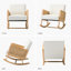 Chaise berçante Adena avec accoudoirs en rotin-1413848899