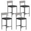 Upholstered Counter Stool with Metal Frame-233721891