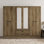 Lawrence 6 Door 2 Drawer Wardrobe with Mirror
