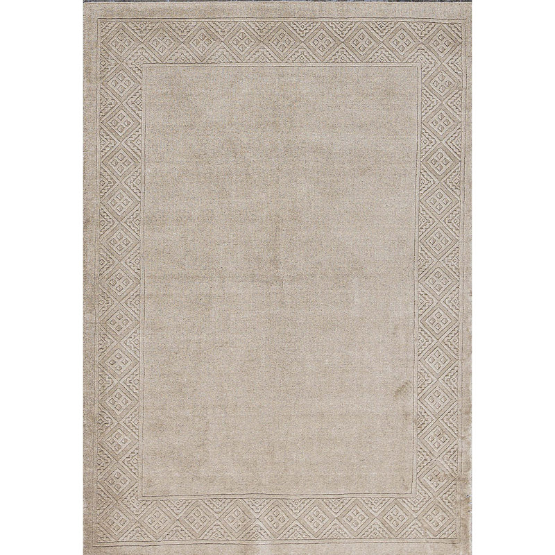 Hand-Knotted High-Quality Camel Area Rug