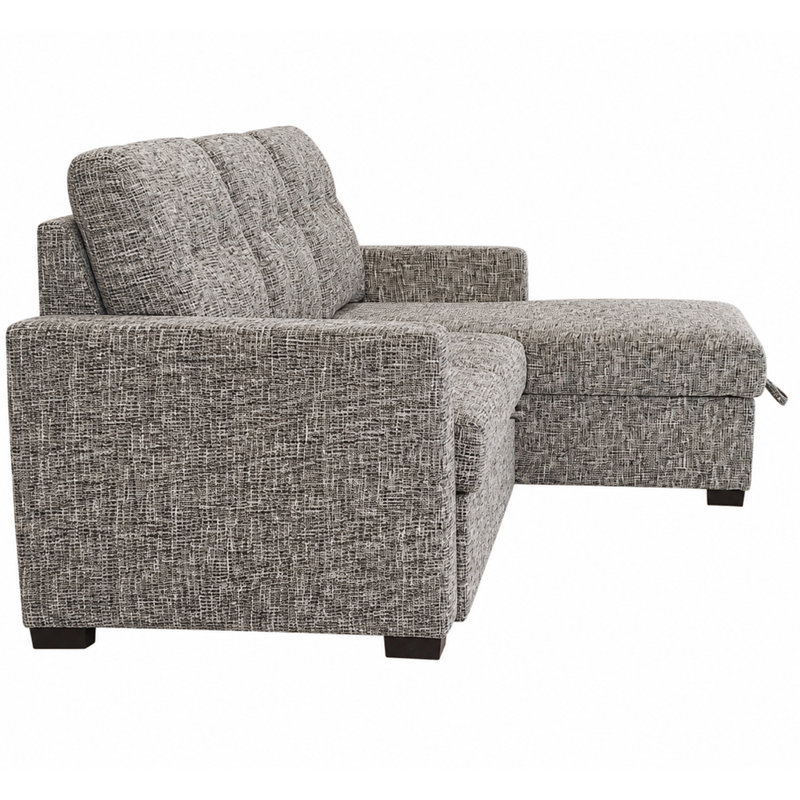 CANAPÉ AVEC CHAISE RÉVERSIBLE, LIT ET RANGEMENT, CANAPÉ AVEC CHAISE RÉVERSIBLE, LIT ET GRIS DE RA