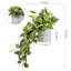 Fausse plante artificielle en pot de ciment