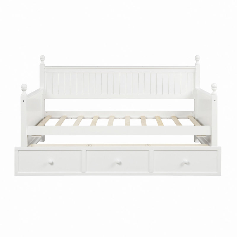 Wood Daybed With Three Drawers,Daybed