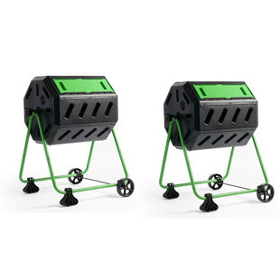 Bac à compost à culbutage rapide 37 gallons Hot Frog (Ensemble de 2)