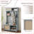 Coat Rack with Storage Bench, HOMCOM 3-in-1 Entryway Hall Tree with 5 Hooks &amp; Shoe Storage, Distressed | Coat Racks-368708594