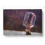 Steel Vocal Microphone - Wrapped Canvas-56641647