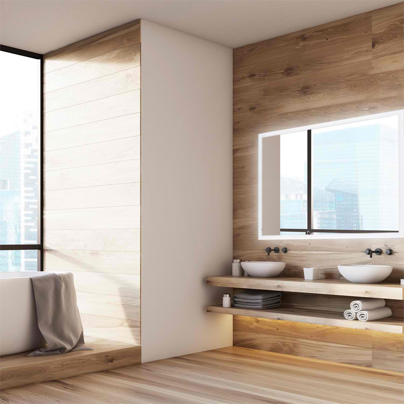 Wood Wall Mirror