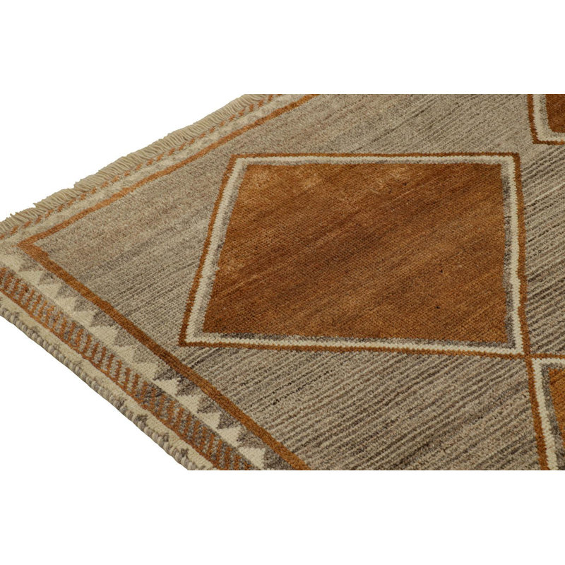 One-of-a-Kind Rectangle 4’10” X 7’3” Hand Knotted Area Rug
