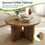 Pedestal Coffee Table with Storage