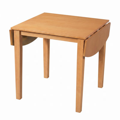 Extendable Dining Table for 2-4 People, Drop Leaf Folding Kitchen Table, 29-47 Inch Wood Dining Table with Space Saving Design, Modern Small Dining Ta