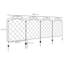 Arden 110cm H x 348cm W Metal Fence Panels Included