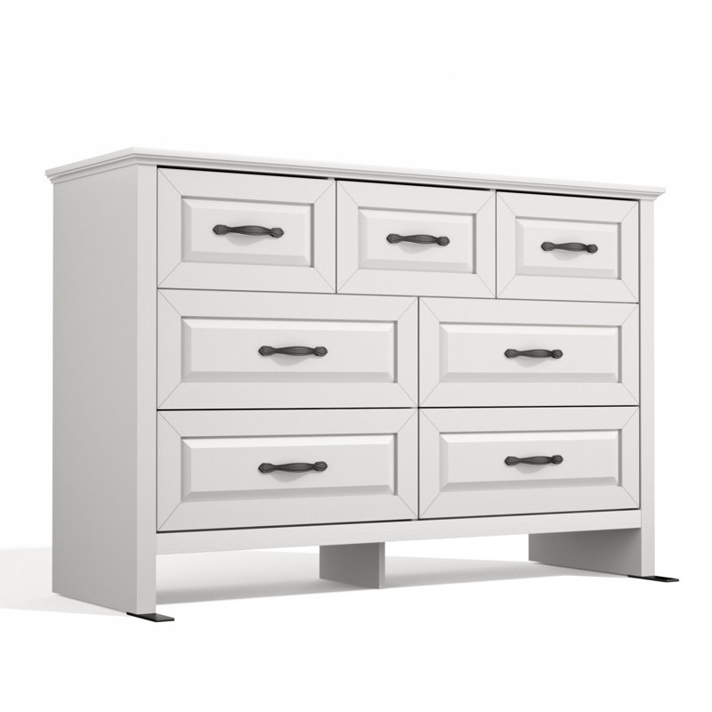 Classic 7-Drawer Dresser – Spacious And Stylish Storage Unit, 7-Drawer Dresser With Storage For Bedroom/Living Room/Office