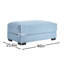 Velours côtelé bleu 28 avec structure rembourrée de haute qualité et assise personnalisable Tissu très épais, configuration flexible