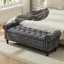 Banc de rangement rembourré avec compartiments de rangement segmentés-457804617-436590127