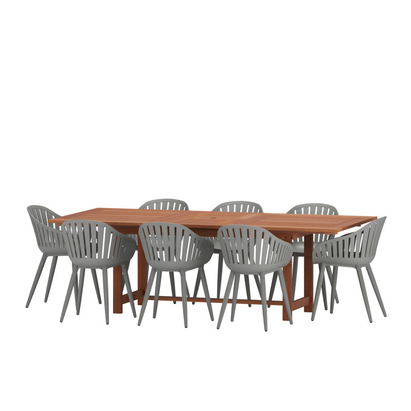 Ensemble de salle à manger Anautica, gris