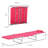 Pink Outdoor Chair With Breathable Mesh And Reclining Back For Yard, Patio Camping Sun Tanning By , Folding Seat