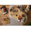 Ensemble de planches à fromage et de plateaux - fabriqué en bois de bambou - planche à découper et couteau à fromage de 16 pouces pour recevoir et servir - 4 couteaux - 5 bols - 2 marqueurs de fromage - 4 fourchettes