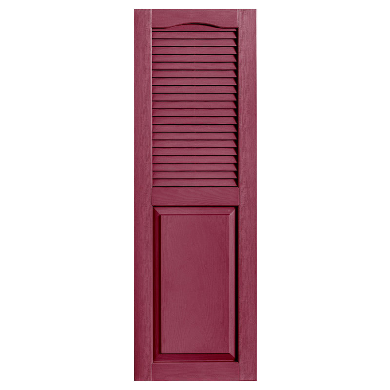 Combinaison droite à persiennes combinées, 12 po, 59 po, Baie