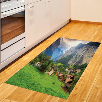 Tapis décoratif européen à haute densité en fibre de polyester