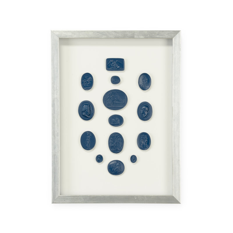 Intaglios In Blue Print