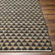 Addy Handmade Black, Brown Rug