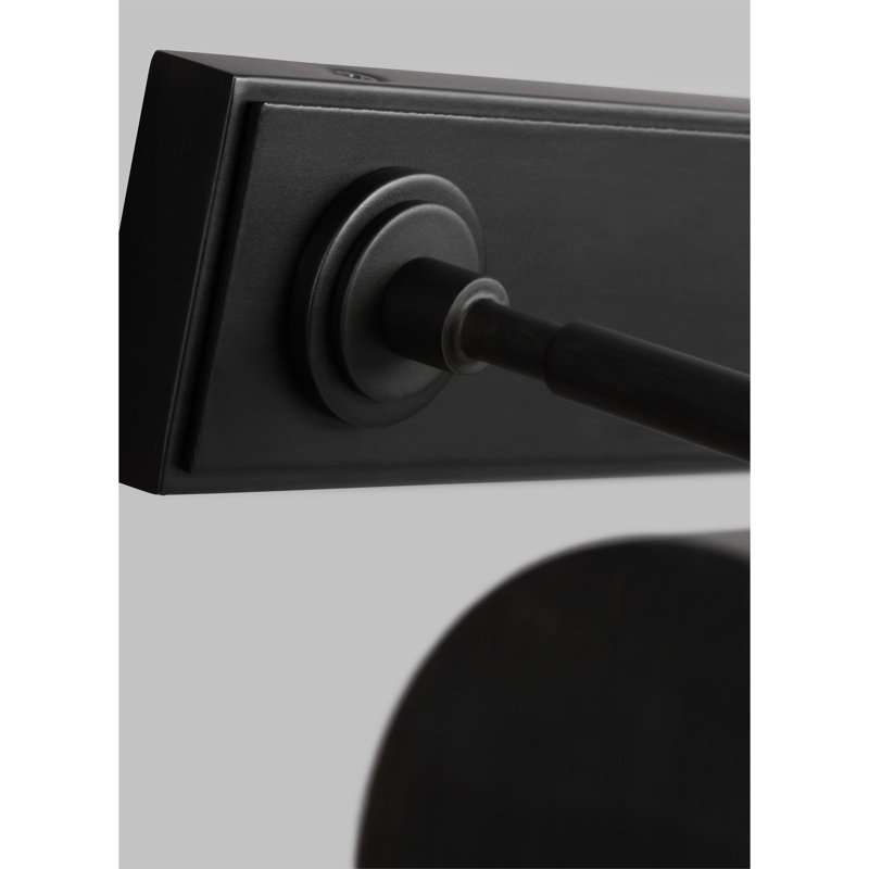 Kenyon Dimmable Wall Mounted Picture Light, 2.38" H x 30" W x 10.3" D, Black
