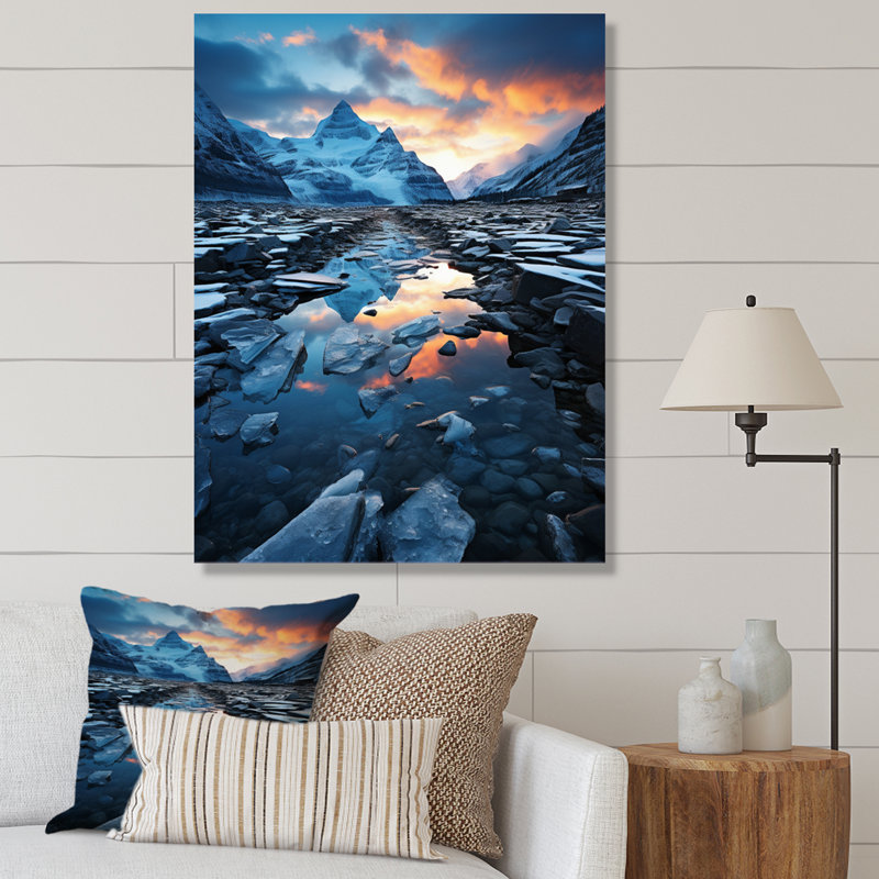 Rayo Canada Columbia Icefield Majesty - impression, H 44 po x l 34 po x P 1,5 po, Toile tendue
