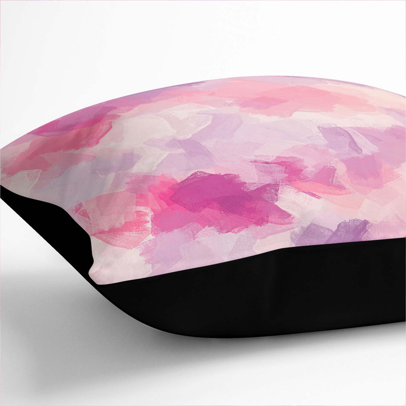 Clouds Cushion with Filling, 40cm H x 40cm W x 15cm D, Black