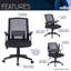 Fauteuil ergonomique en filet