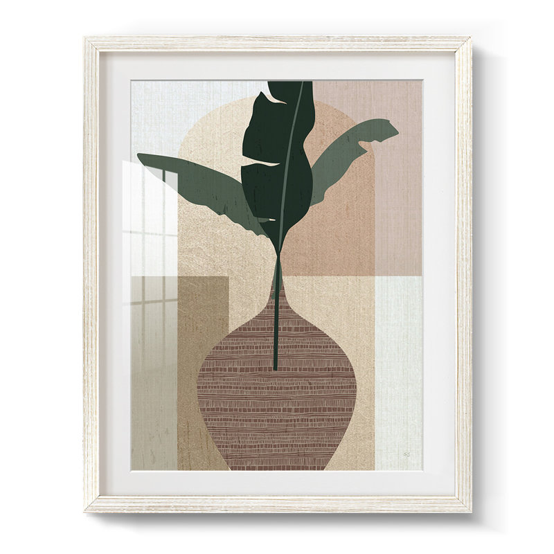 Lindos I - impression encadrée, H 28,5 po x l 20,5 po, Blanc
