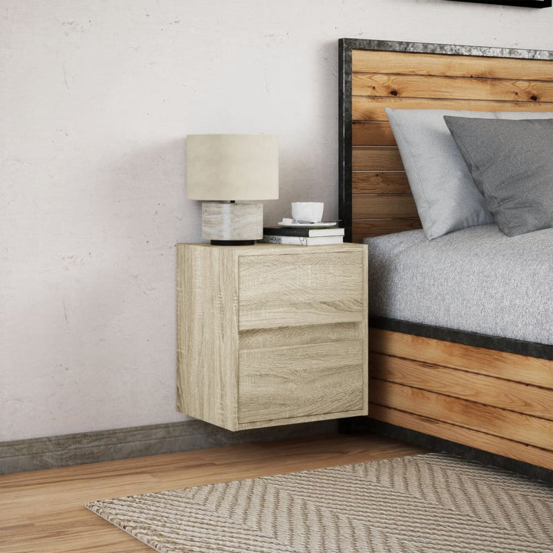 Coenraad 41cm W Bedside Table, Brown