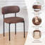 Faux Leather Tufted Upholstered Armless Dining Chair-118090601
