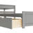 Conjoined L-shaped Platform Bed with Trundle and Drawers-324169607
