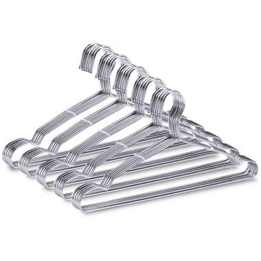 Stainless Steel Strong Metal Wire Hangers Clothes Hangers Everyday Hangers Rebrilliant