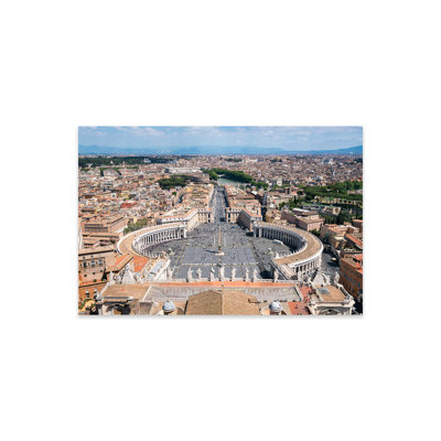 " St. Peter's Square Seen From Top Of St. Peter's Basilica In Rome, Italy " by Jan Becke