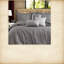 Ensemble de literie pour grand lit de luxe gris, élégance en polyester, confort de chambre moderne
