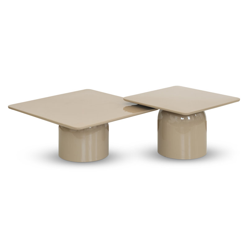 Alessia Coffee Table - Set of 2, Beige
