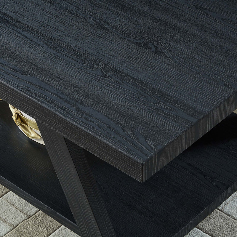 Ensemble de table basse Athens, Noir, Noir