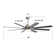 66 Inch Low Profile ABS Ceiling Fan With Dimmable Lights And Smart Remote Control 6 Speed Reversible Noiseless DC Motor For Indoor