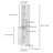 Tall Bathroom Storage Cabinet With Adjustable Shelves, Slim Design, Freestanding With Anti-Tip, Open Compartments For Home And Small Spaces