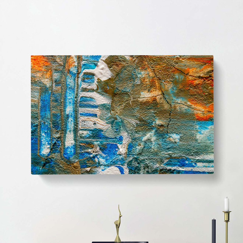 Abstract Art Painting Vol.37 by S.Johnson - Wrapped Canvas Painting Print, 50cm H x 76cm W x 3cm D