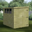 6 Ft. W x 8 Ft. D Shiplap Pent Wooden Shed