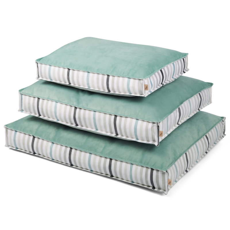 Coussin Boxy Bed, Verre de mer, L 36 po x P 27 po x H 5 po