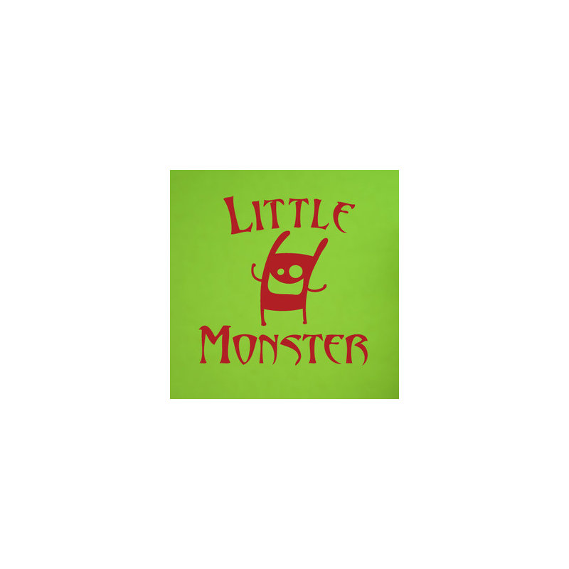 Little Monster Wall Sticker, Dark Red