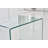 Transparent End Table,Tempered Clear Bent Glass Sidetable