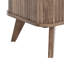 Armoire à chaussures Aurel Mid-Century 24 paires avec portes coulissantes cannelées-122193069