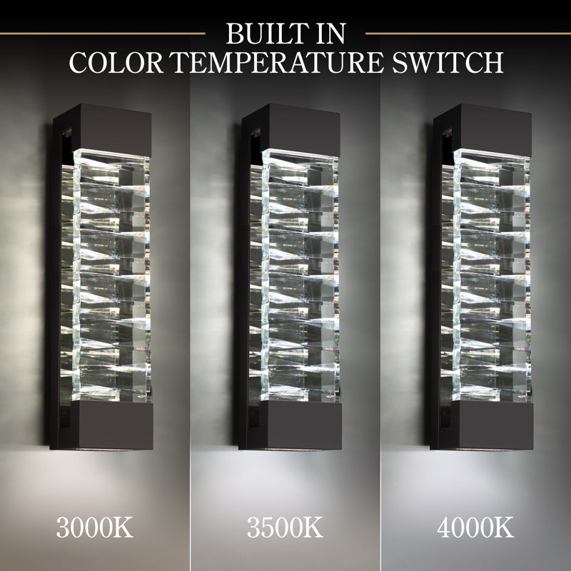 Labyrinth LED Outdoor Flush Mount, 32" H x 9" W x 8.5" D