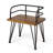 ZION INDUSTRIAL WOOD AND METAL CHAIR (Set Of 2)